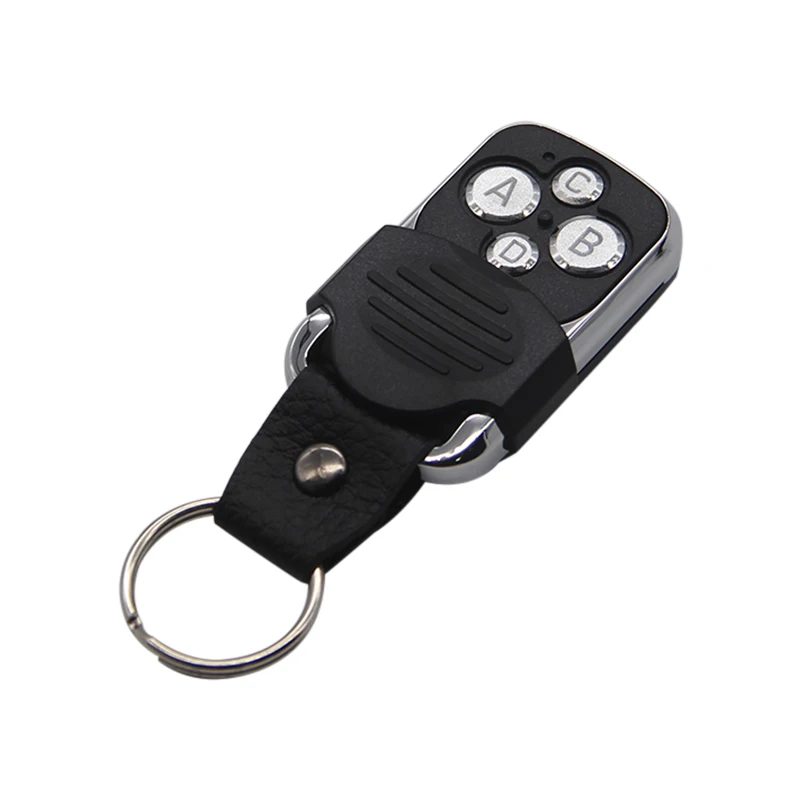 Universal Remote Control Duplicator Copy 433Mhz For TOP 433MHZ Garage Door Gate Key 4 Metal Button Slider Leather Copy Remote