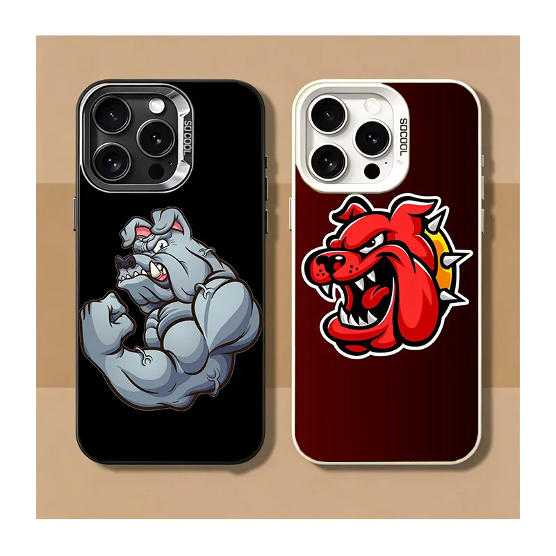 Ferocious Bulldog Stock Vector Phone Case For iPhone 17 16 15 Pro Max Air 16E 17E 14 Plus 13 Pro 12 Mini 11 XS SE2 SE3 Cover Coq