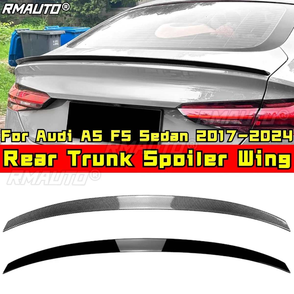 

For Audi A5 F5 Sedan 2017-2024 Rear Trunk Wing Rear Trunk Spoiler Car Accessories
