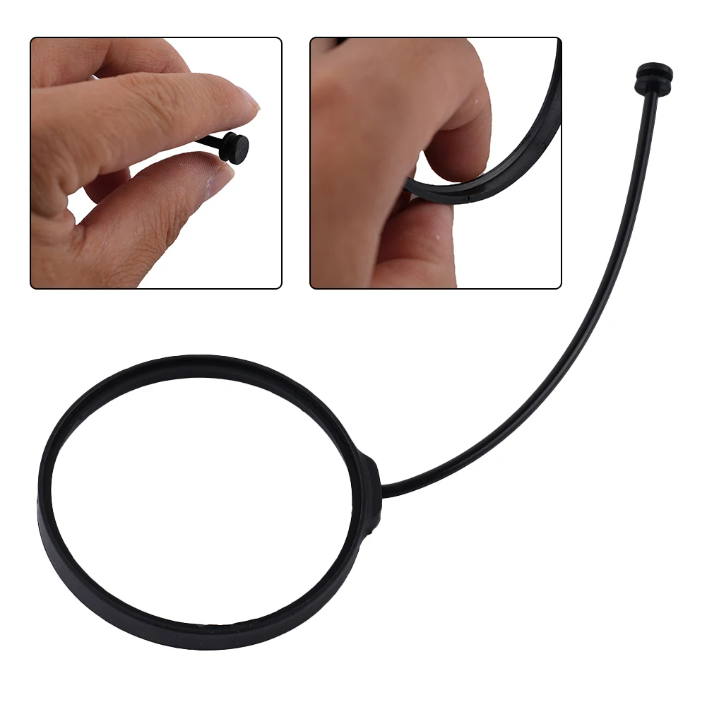 

1 PCS Gas Tank Cap Band 1 PCS 16117222391 Black Stable Characteristics Cord Tether Ring Fuel Gas Fille NBR New