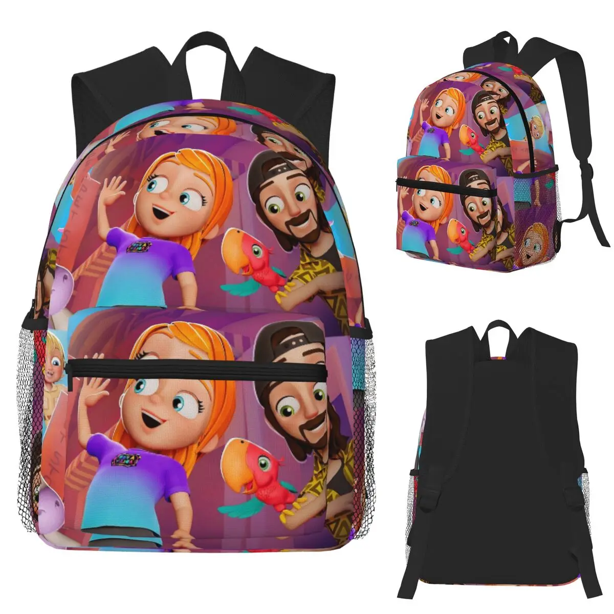 

New A FOR ADLEY Student Backpack School Bag Hiking Travel Daypack for Boys Girls Fashion Bookbag Shoulder Bags