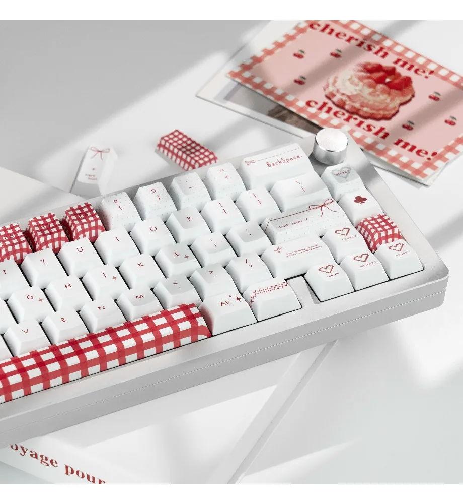 

Sweet keycaps Original height PBT Full five-sided sublimation Customized mechanical keyboard keycaps Personality