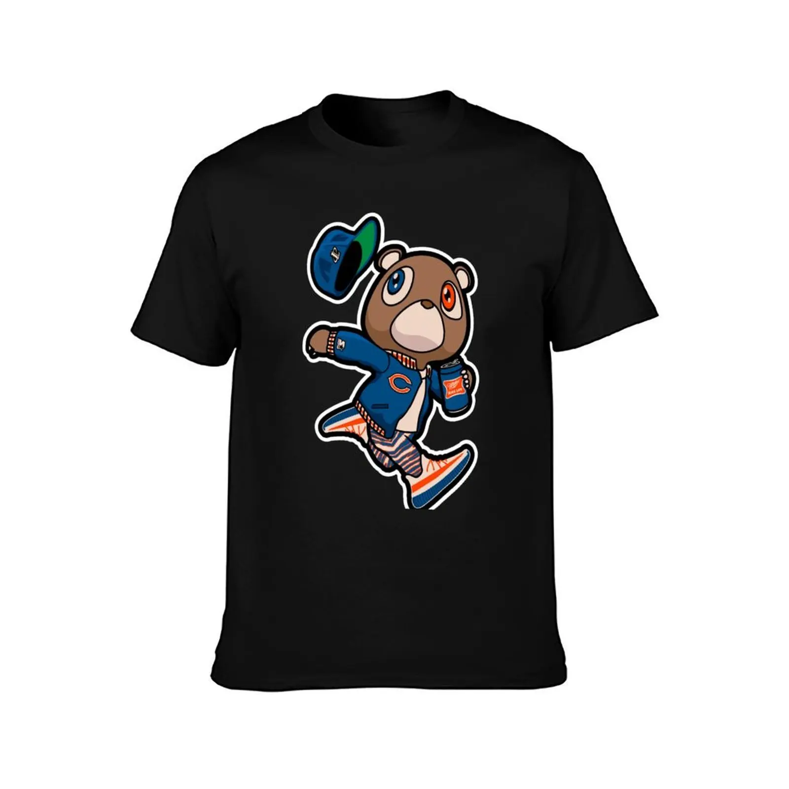 Kanye West Dropout Bear Chicago Vintage Graduation Classic Copy T-Shirt Summer Casual Cotton Tee, Unisex Men Women