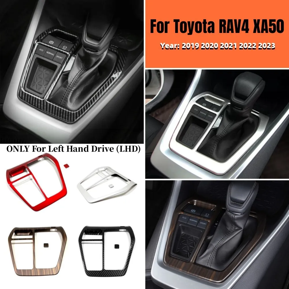 

For Toyota RAV4 2019 2020 2021 2022 2023 RAV 4 XA50 Hybrid Gear Shift Panel Frame Cover Frame Trim ABS Car Sticker Accessories