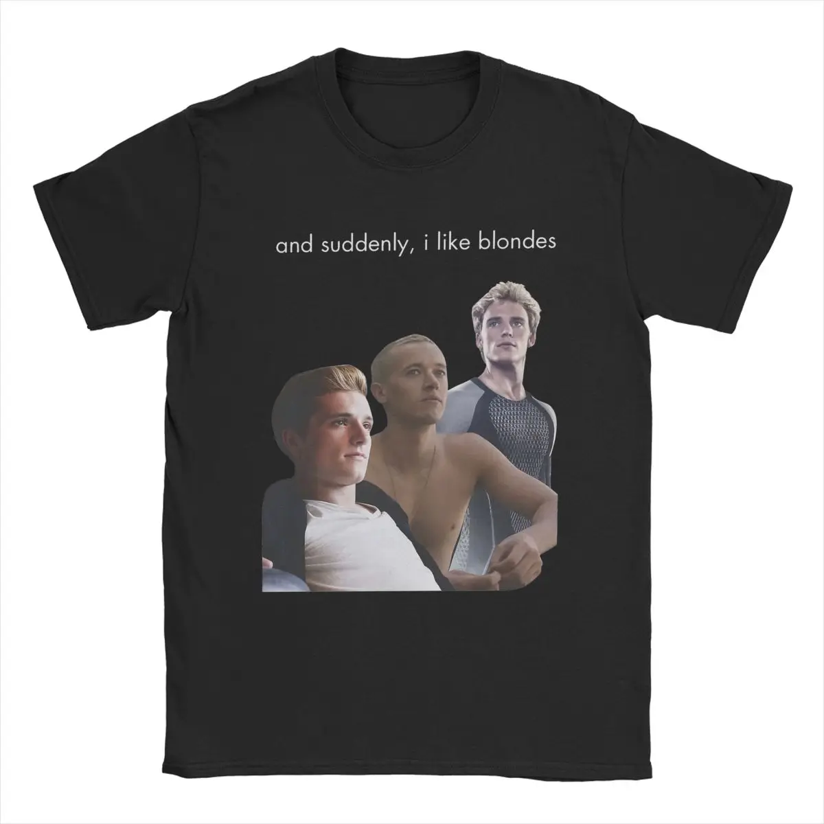 Tom Blyth And Josh Hutcherson T-Shirt Men Vintage Pure Cotton Tee Shirt Crewneck Short Sleeve T Shirts Big Size Clothes