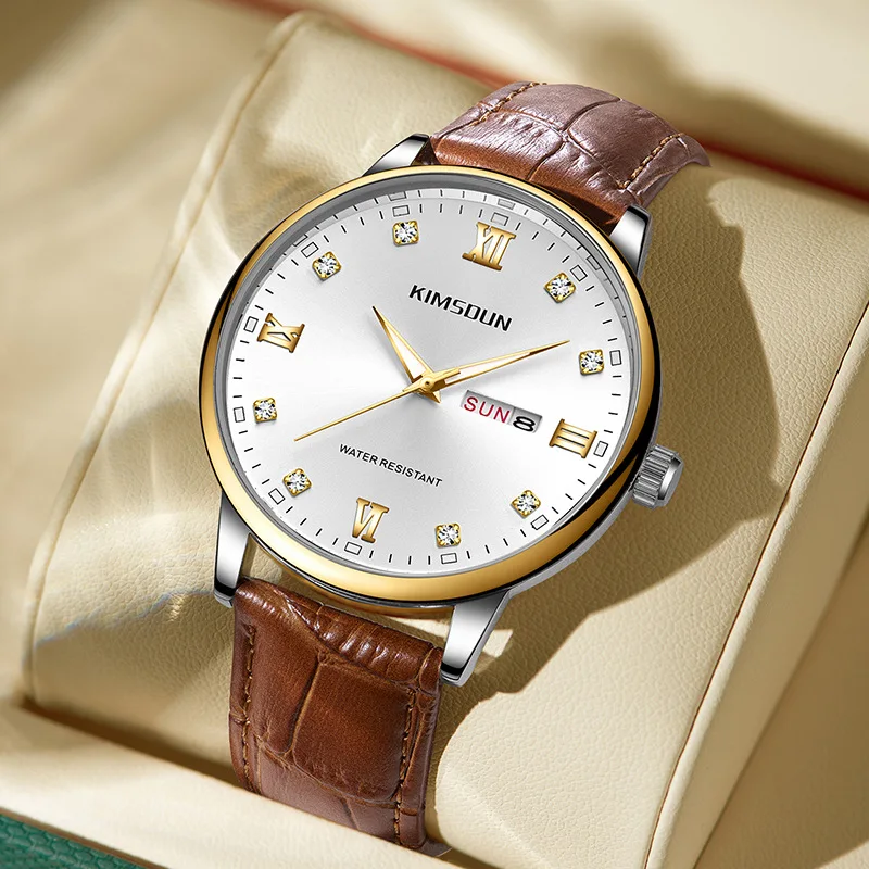 kimsdun-new-quartz-watch-men's-business-watch-double-calendar-transparent-bottom-waterproof-quartz-watch