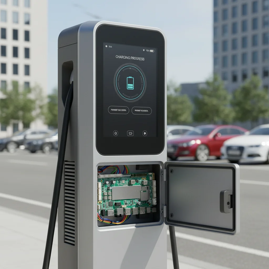 EV Charging Pile Control Board Android 12 Motherboard DDR4 4G LTE PoE Gigabit Ethernet Industrial Outdoor Charger Display New