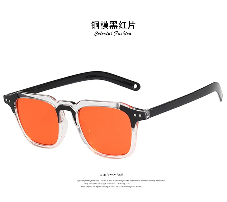 Vintage Quadratischen Rahmen Sonnenbrille Mode Trendy Männer Frauen Shades Brillen Sonnenbrille Sommer Frühling Kühle Retro Weibliche Brillen – Detail 9