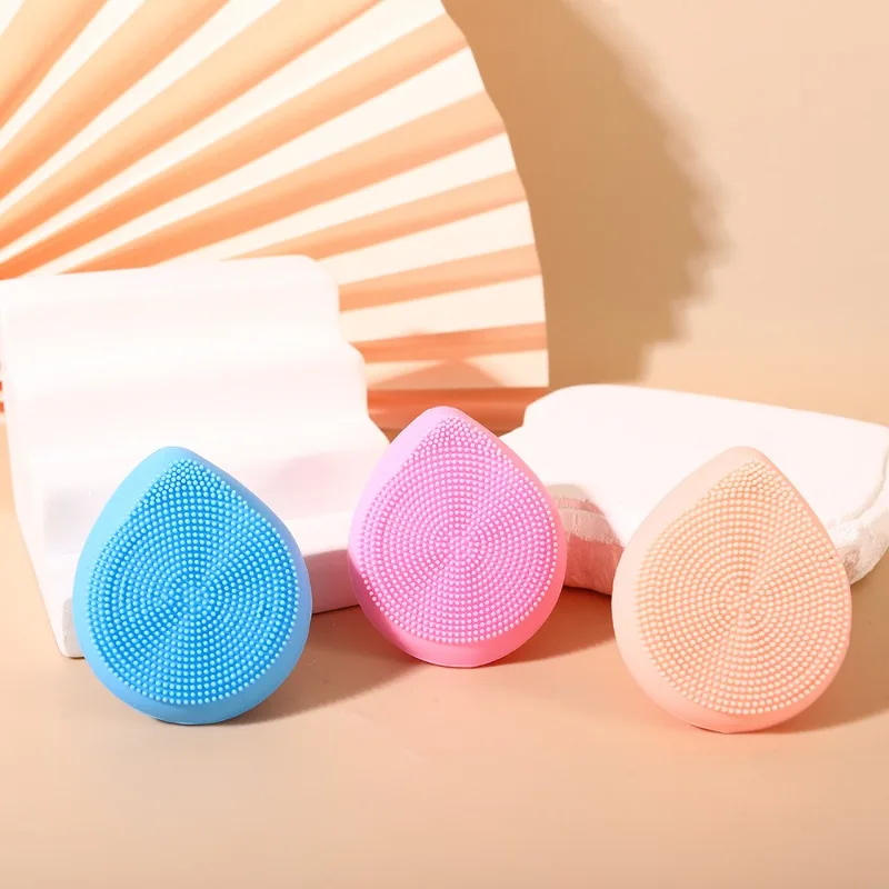 1Pc Silikon Gesichts Reinigung Pinsel Gesicht Tiefe Poren Hautpflege Peeling Reiniger Massage Mini Weichen Saugnapf Sauber Peeling werkzeug