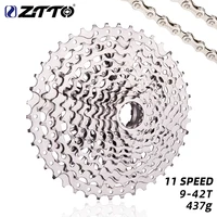 ZTTO-Cassette de 11 velocidades para bicicleta de montaña, Piñón XD, ligero, plateado 9-42, Cassette de acero 11 s 42T 11V k7 para GX M8000 M7000 M6000
