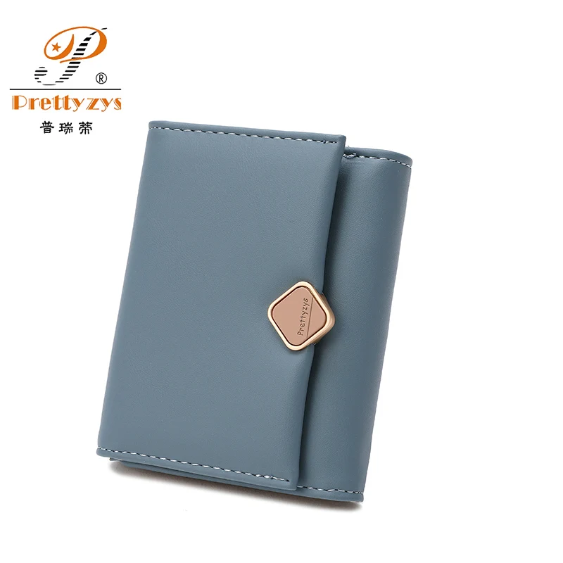 

New PU Leather Women Wallets High Quality Zipper Hasp Short Desigh Card Holder Female Purse Fashion Coin Holder