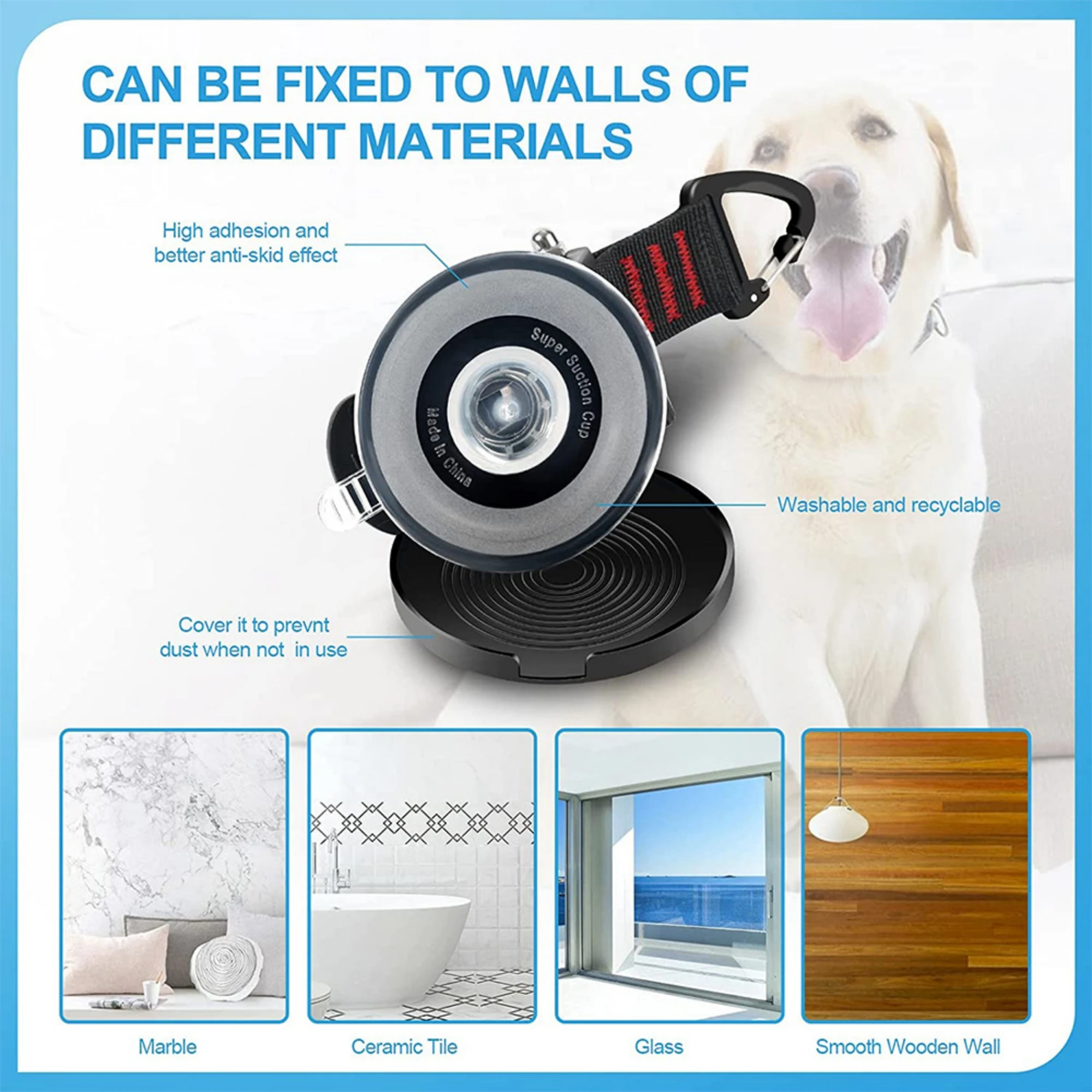 Pet Grooming Loops Dog Bathing Fixer Traction Rope Pet Cat Noose Dog Beauty Table Sling Adjustable Restraint Suction Cup Hook