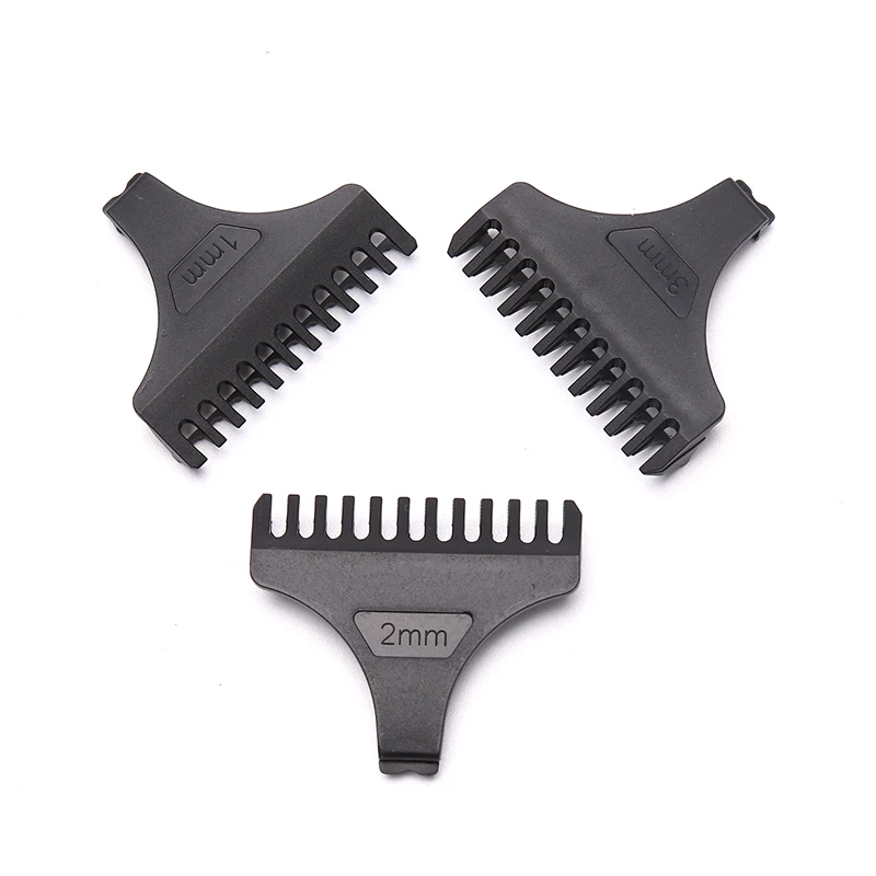 3pcs/set Universal Hair Clipper Shaver Limit Combs Replacement Attachment 1/2/3mm Haircut Tool