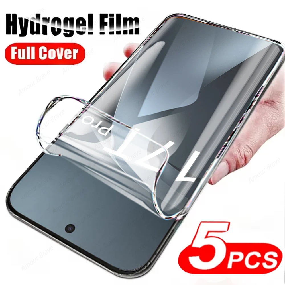 5 Stück HD-Displayschutzfolie für Xiaomi 17T 15T 14T 13T 12T 11T Pro 11 12 Lite Hydrogel-Folie für Xiaomi Mi 17T Pro Schutzfolie