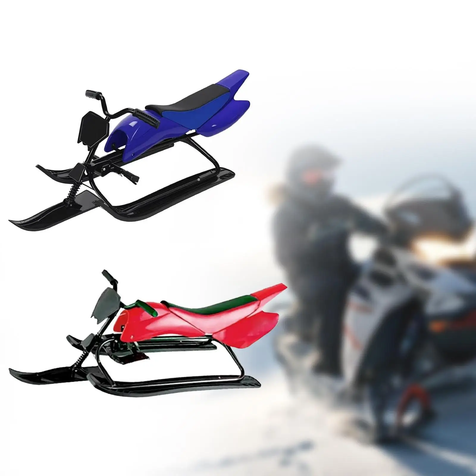 

Снежные санки с тормозом, простые в использовании, универсальные, портативные, подарки для детей, уникальные игры для скоростного спуска, лыжные санки, снежные санки