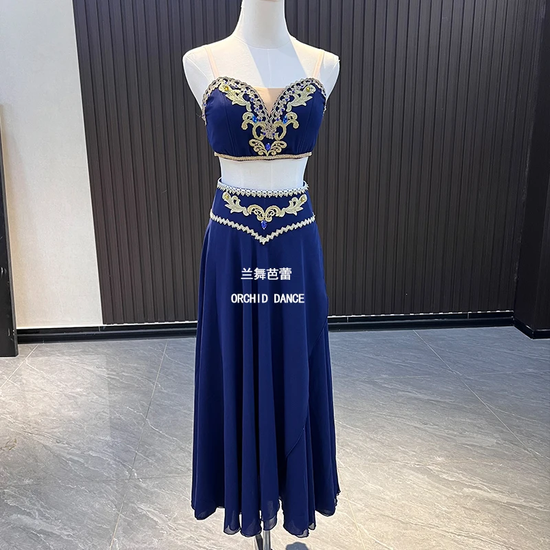 BT01386 전문 맞춤형 사이즈 맞춤형 색상 어린이 소녀 성인 부적 퍼포먼스 웨어 블루 발레 서정적 큐피드 드레스