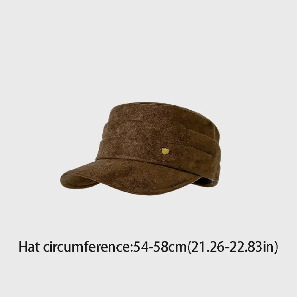 Retro Korean Style Suede Equestrian Hat Chamois Newsboy Cap Flat Cap Retro Flattop Retro Painter Hat Streetwear