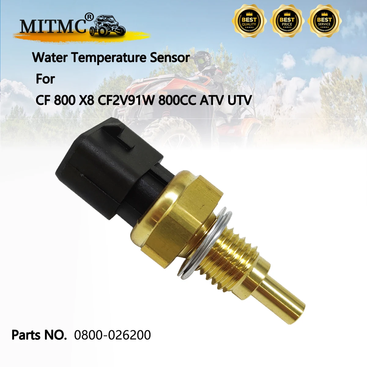 

1PC CF CF800 Water Temperature Sensor CFX8 CF2V91W 800CC ATV UTV Engine Repair Parts 0800-026200 QUAD GO KART