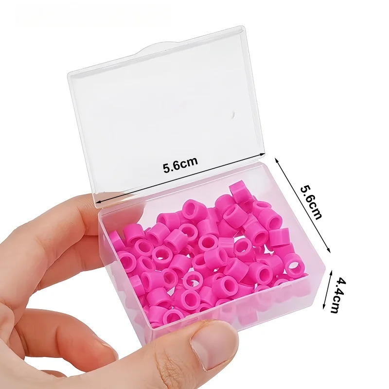 100Pcs Dental Silicone Identification Color Code Rings Instrument Coloring Code Circle Autoclavable Disinfection Dentistry Tools
