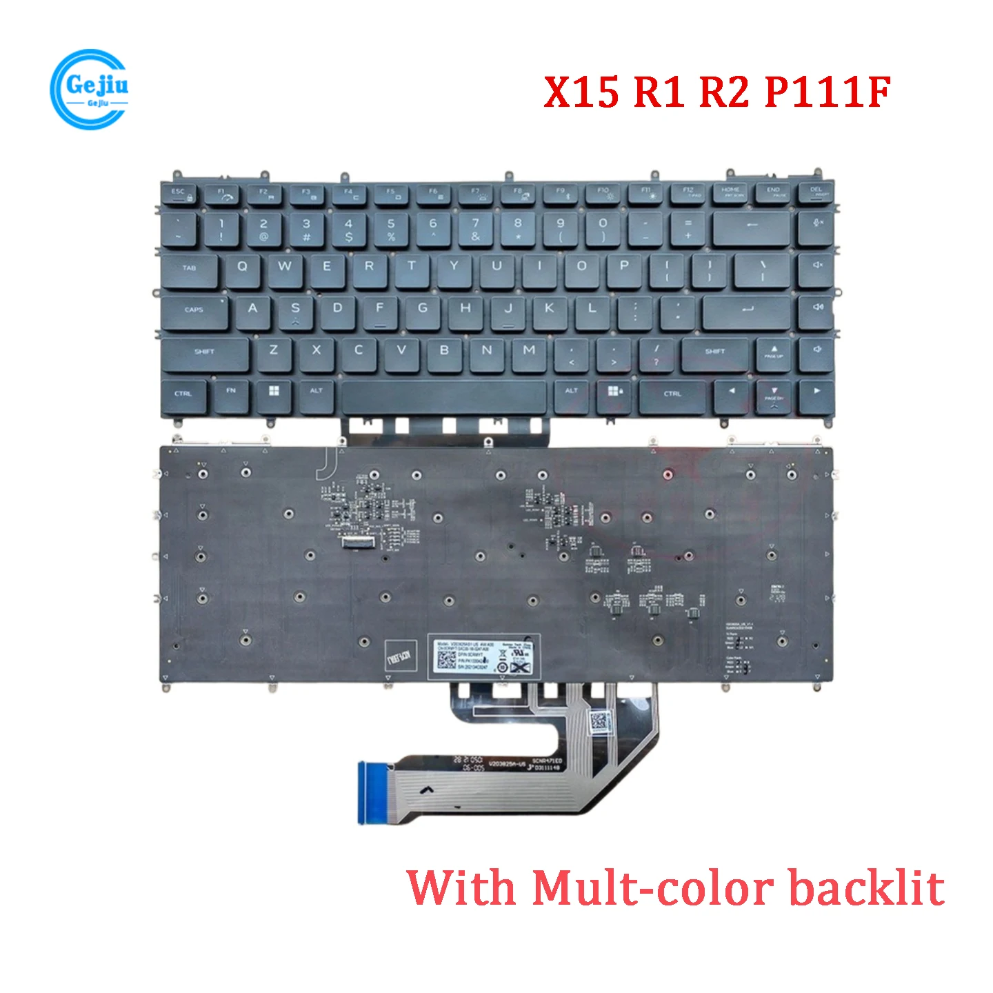 New Original Laptop Keyboard For Dell Alienware  X15 R1 R2 P111F