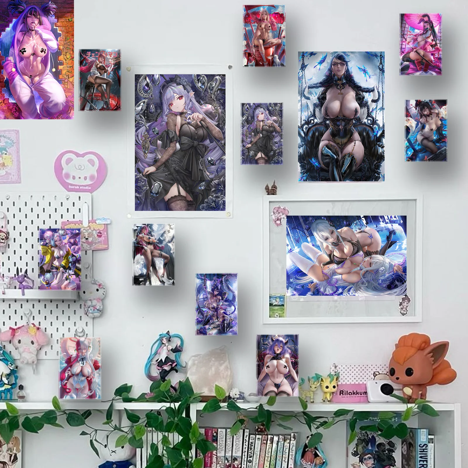 Bloco acrílico de anime de elfo gótico personalizado, suporte de arte de pôster de ilustração colecionável, presente de decoração de mesa, ornamento de arte de fã, tijolo acrílico