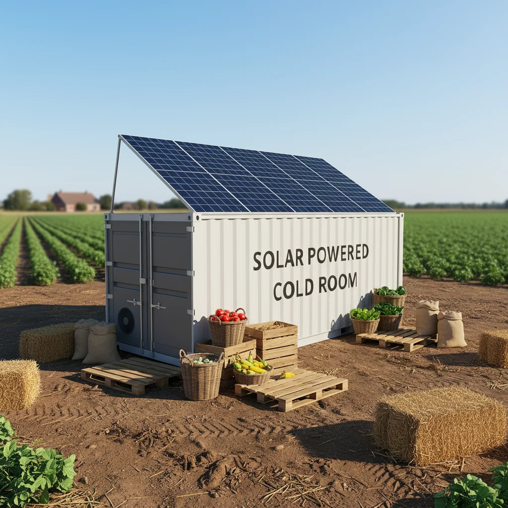 FL Solar Powered Refrigerated Container high efficiency solar modules for fishery product mobile cold storage unit