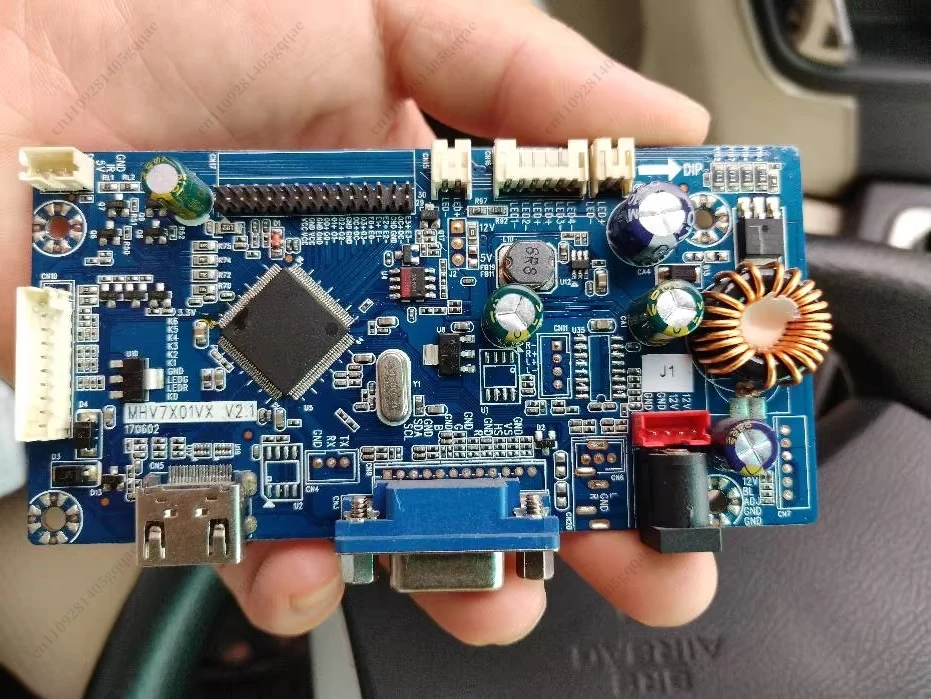 HD-LCD-Display-Motherboard MHV7X01VX V2.1 mit Booster-Board, Konstantstromschaltung und LCD-Bildschirm-Treiberplatine – Detail 1