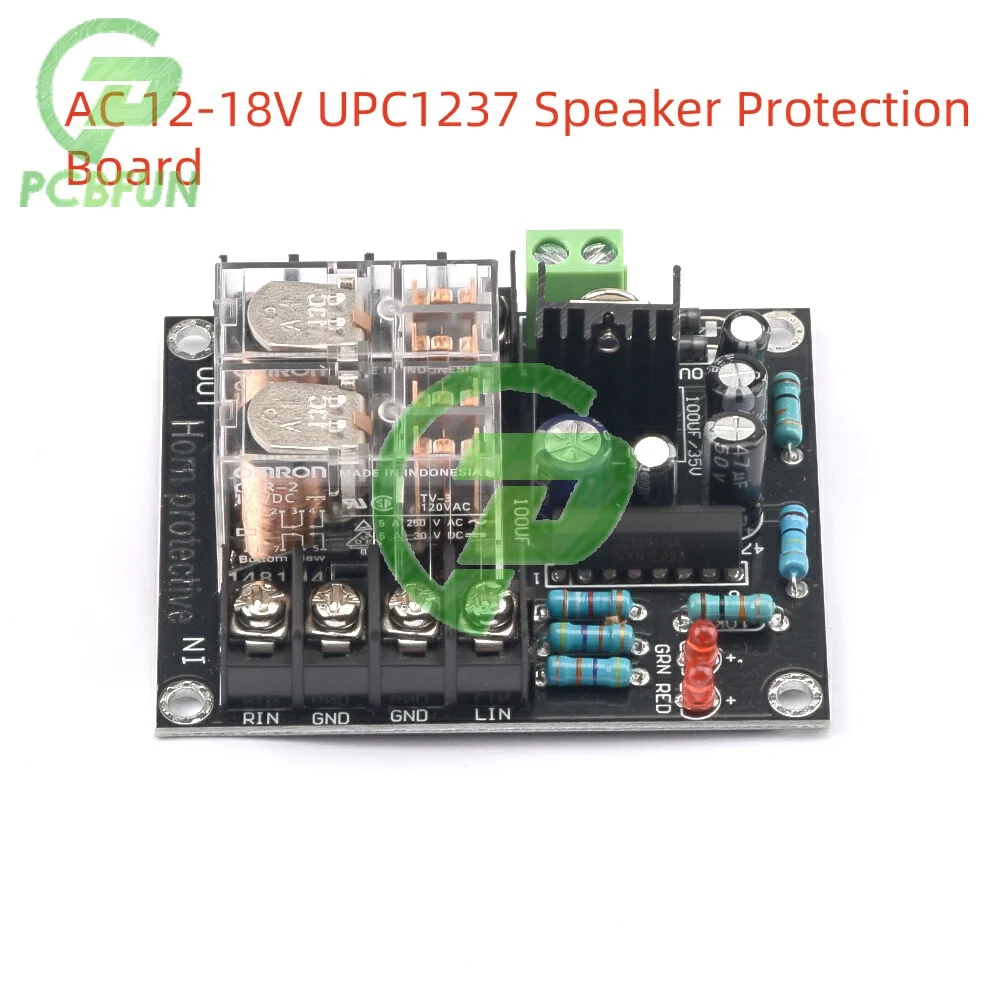 Panneau de Protection de haut-parleur UPC1237, AC 12-18V, Module de klaxon à Double relais parallèle 300W X 2, assemblage de haut-parleurs
