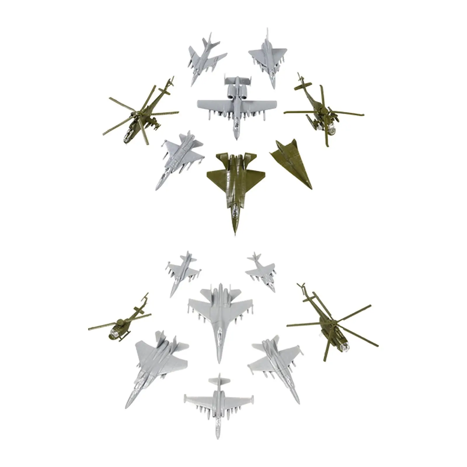 

8x игрушечный самолет масштаб 1:144 модель самолета статический дисплей реалистичный декор стола