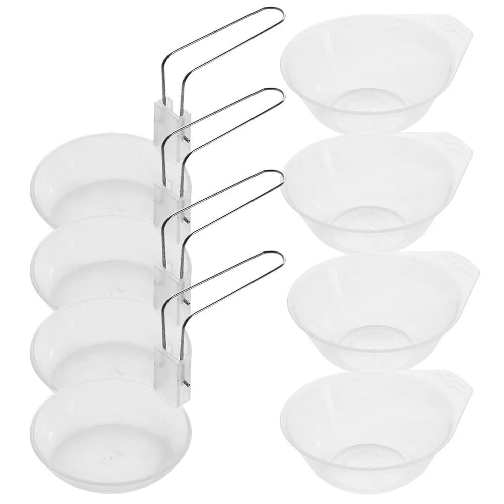 

1Set Lightweight Transparent Plastic Reusable Bowls and Spoon Camping Serving Bowl Set Outdoor Compact Multi-Function for Hiking