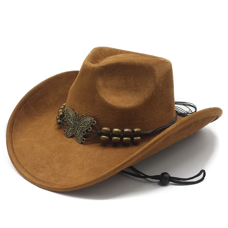 

Широкополая замшевая ковбойская шляпа в стиле вестерн с сердечком, модная винтажная шляпа для джаза, AliExpress eBay
