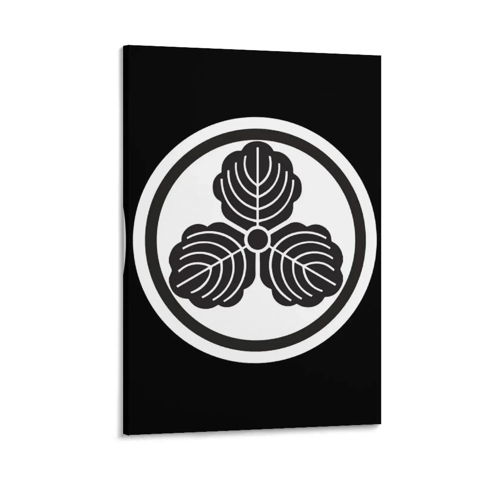 

Kasai Japanese Kamon Emblem Symbol Canvas Painting room decor Bedroom deco decorative picture for living room