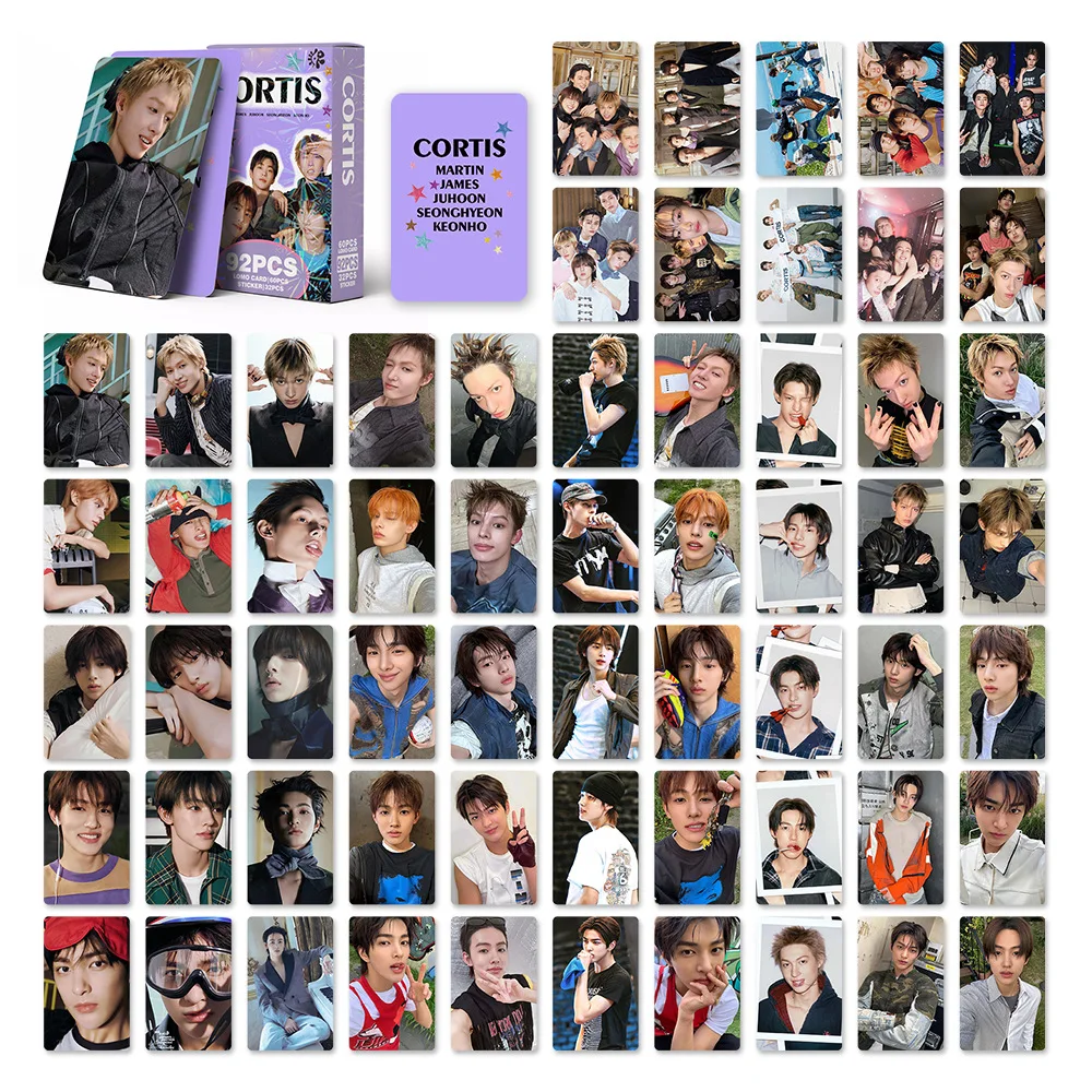 

92Pcs/Set CORTIS Idol New Album Lomo Cards Photocards Sticker KEONHO JAMES HD Printd Postcards SEONGHYEON JUHOON Fans Gifts