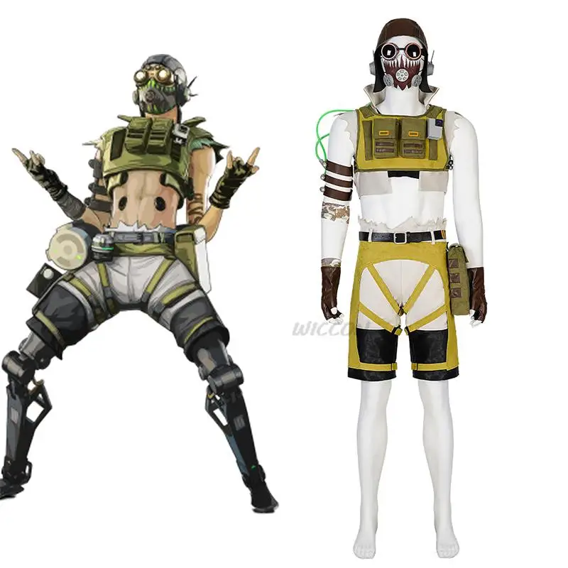 

Game Apex Legends Cosplay Octavio Silva Costume Octane Costume with Accessories Halloween Carnival Party Outfits