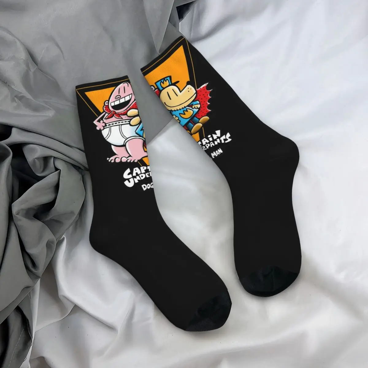 Calcetines casuales de capitán y perro para hombre y mujer, medias con temática divertida de dibujos animados, baloncesto, supersuaves, los mejores regalos