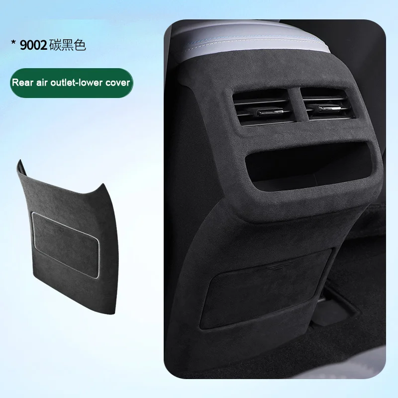 For BYD Seal u EV Dmi 2022 2023 2024 Suede Interior Accessories Car Center Console Gear Shift Panel Trim Cover Air Outlet Frame