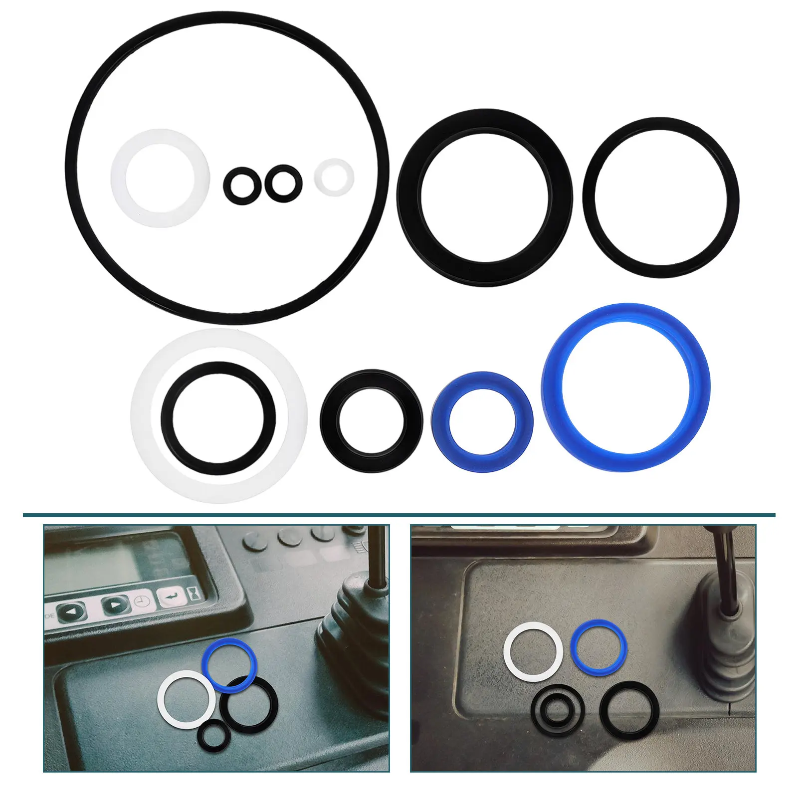10Pcs Oil Seal Assortment Kit Rubber O Ring Collection High Temperature Repair Rings High Pressure Sealing Rings Automotive Car