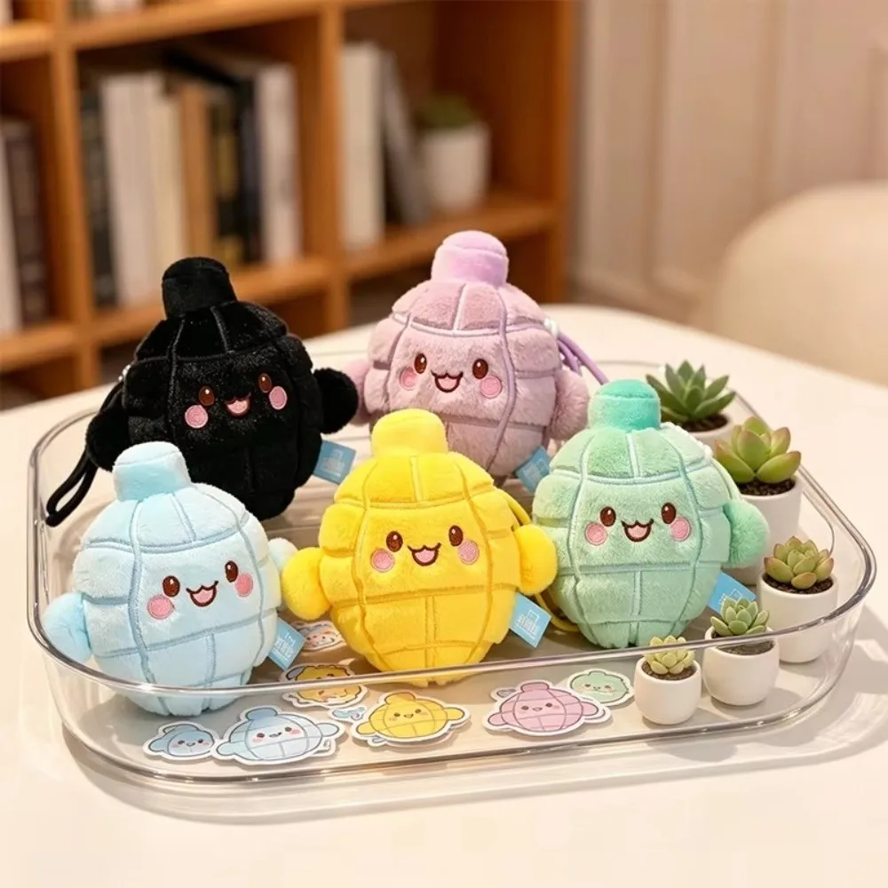 Gifts Colorful Keychain Hanging Loop Embroidered Face Keychain Soft Cute Bag Charm Backpack Accessories