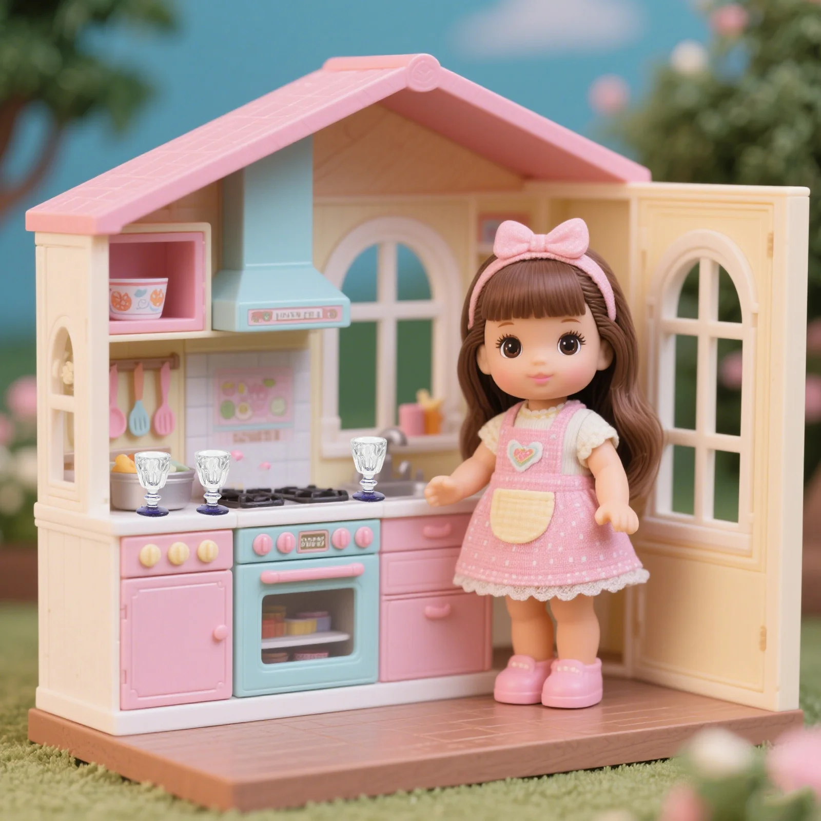 

15Pcs Tiny Blue Bottom Miniature Wine Mugs for Dollhouse Accessories Mini Play Kitchen Mini Cup Set for Creative