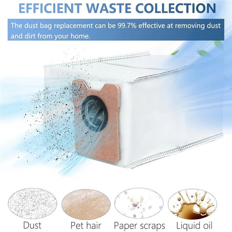 A23R-Dust Bags Foreufy C10 Omni Robot Vacuum Cleaner Accessories Replacement Non-Woven Dust Bag Garbage Bag 14PCS