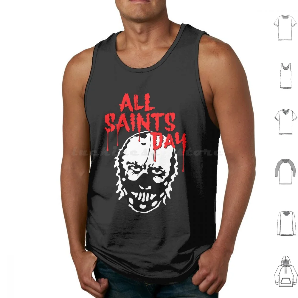 All Saints Day Tank Tops Vest Sleeveless Dean Winchester Sam Winchester Horror Mint Condition Time To Slice And Dice David