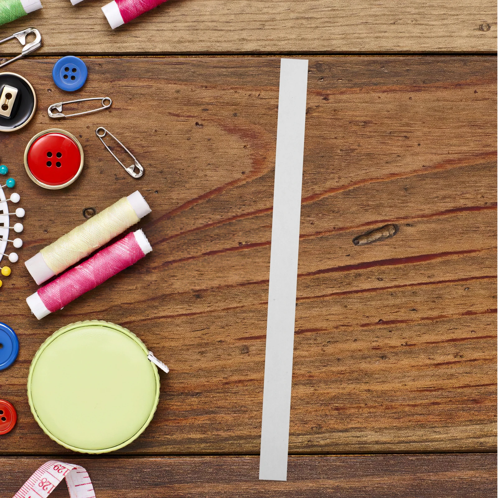 

1 Roll 0.3Inch X 65.6Ft Water Soluble Double Sided Tape For Fabric Basting Quilting Garment Repair Scrapbooking Sewing Craft