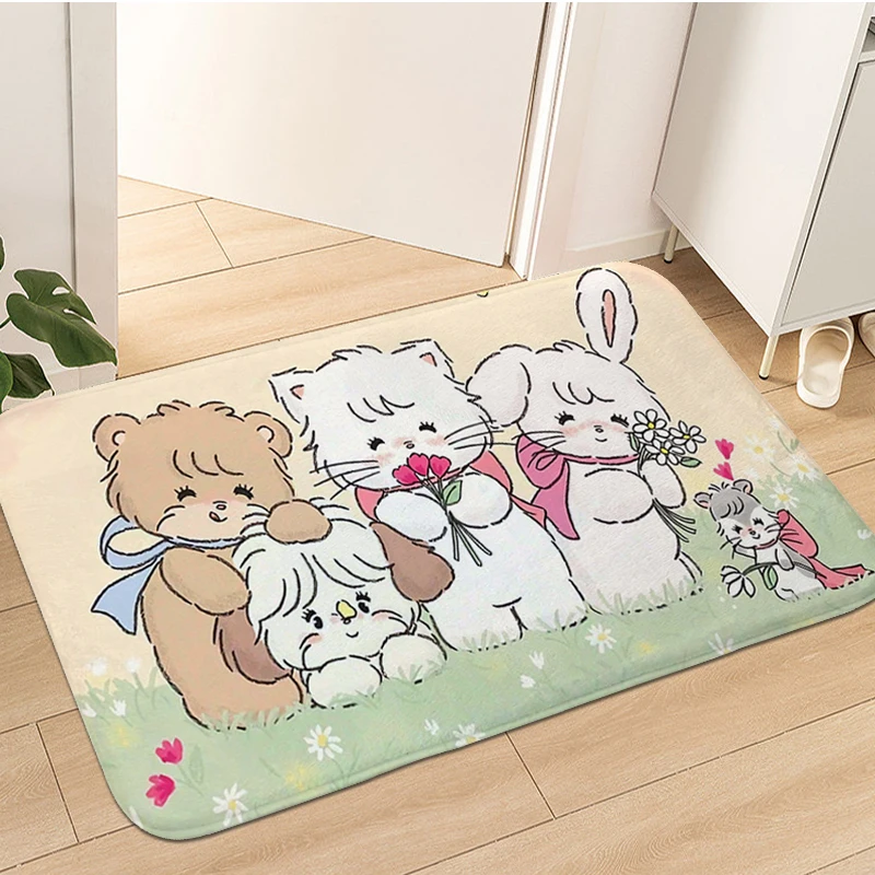 

Carpet for Children's Room M-Mikkos Lovely Cartoon Door Mat for Bathroom Custom Kids Bedroom Living Room Rug Entrance Doormat