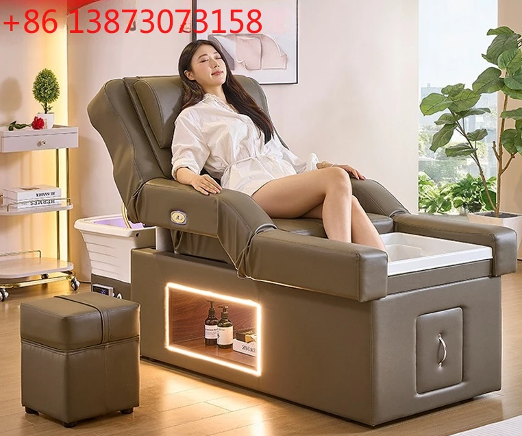 

Head therapy fumigation water circulation haircut and beauty salon stainless steel physiotherapy special massage bed