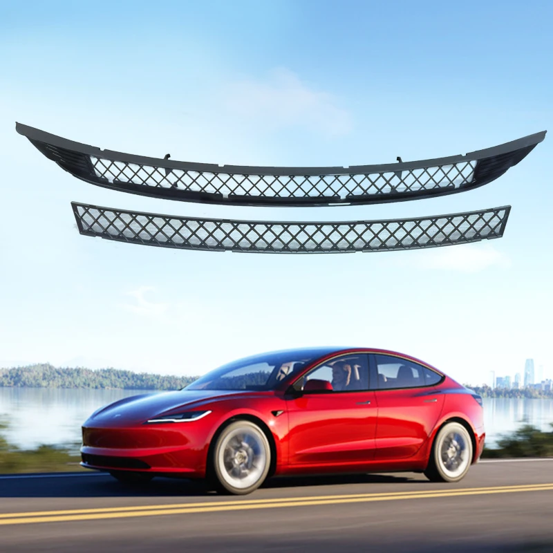 Removable insect-proof net suitable for 2024 Tesla Model 3 Highland car lower bumper insect-proof radiator protective net air in