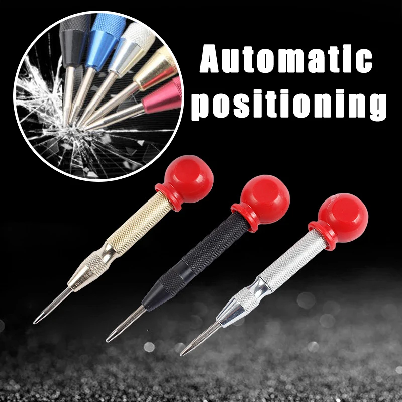 Automatic Center Pin Punch Spring Loaded Marking Starting Holes Tool Automatic Center Pin Punch Spring Loaded Marking Starting
