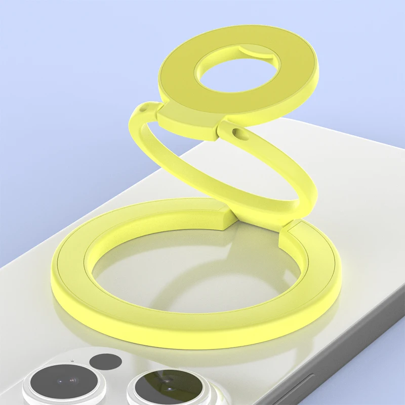 Für MagSafe Doppelseitige Magnetische Telefon Ring Halter Tragbare Falten Handy Ständer Zubehör Grip Halterung Unterstützung Für iPhone