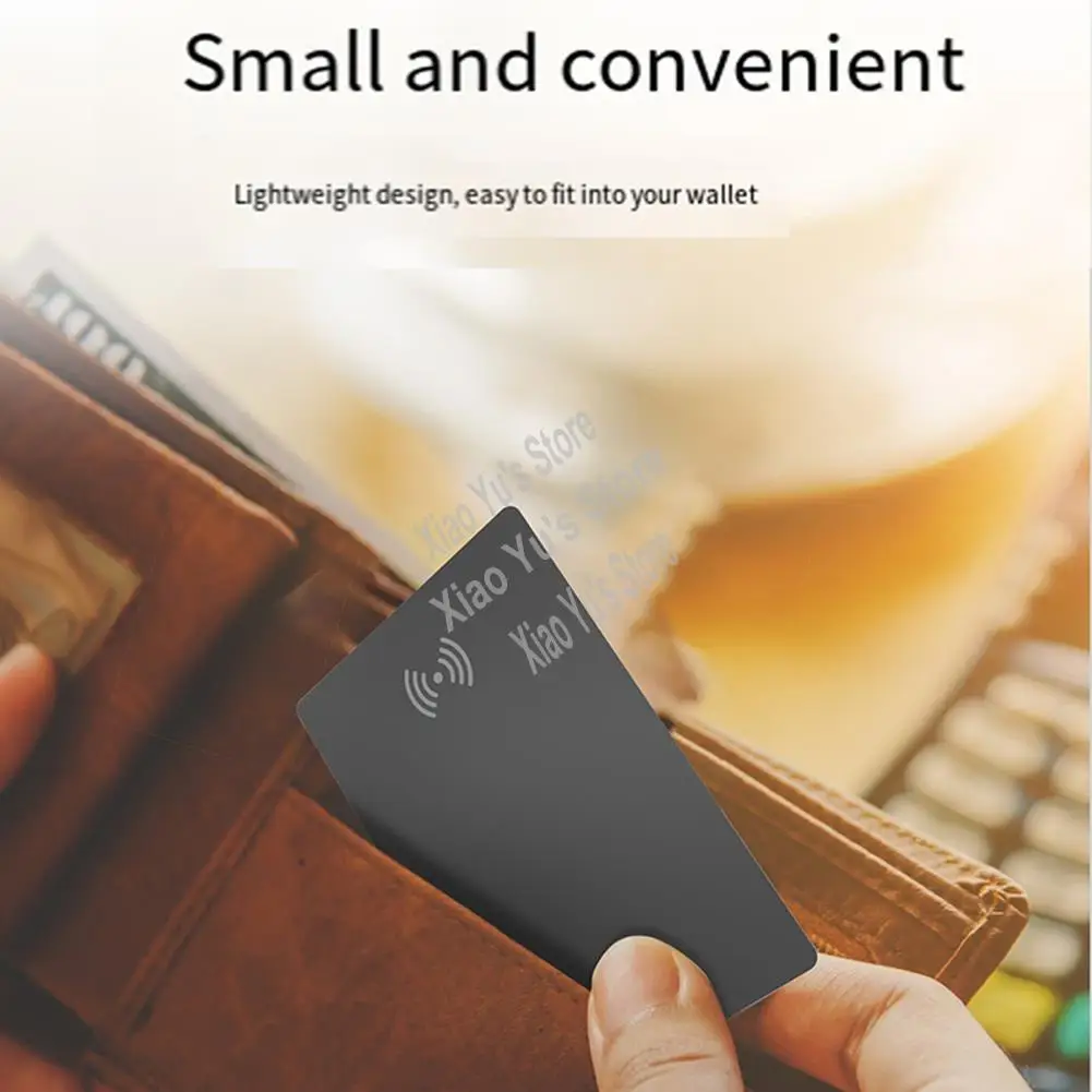 

Смарт-карта с беспроводной зарядкой работает для Find My Wallet Tracker Phone Finder Ультратонкий мини-локатор-BCBW