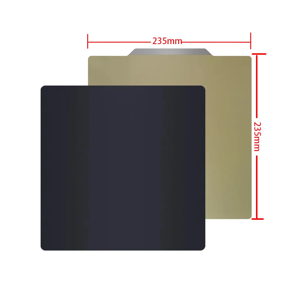 

Smooth PEI Magnetic Build Plate 235x235mm Flexible Spring Steel Sheet for Elegoo Neptune 2/2S/2D/X/3/3 Pro/4/4 Pro 3D Printer