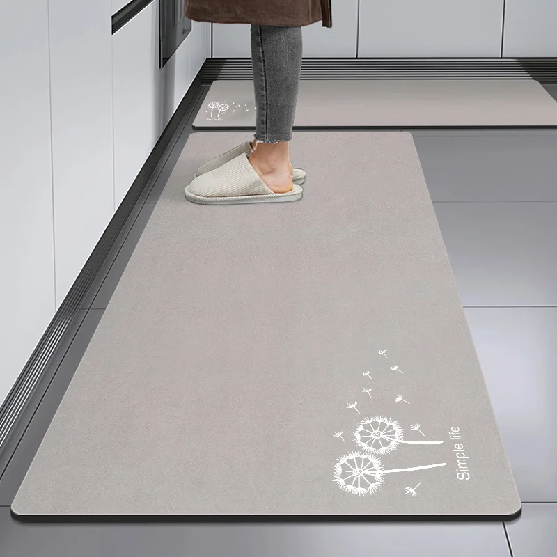 Slip Absorbent Kitchen Floor Mat Quick Drying Living Room Carpet High Quality Absorbent Anti Fall Rugs Anti Oil Stain Floor Mats